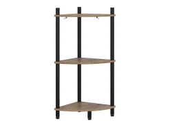 Prateleira de canto carvalho goldkraft/antracite 29x29x72 bivio