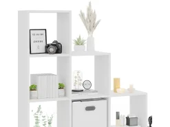 Prateleira de escada branco 142.5x29x140