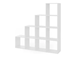 Prateleira de escada branco 142.5x29x140