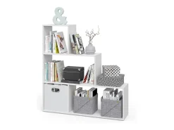 Prateleira de escada branco 116.8x29x123.2