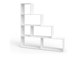 Prateleira de escada branco 163x29x155