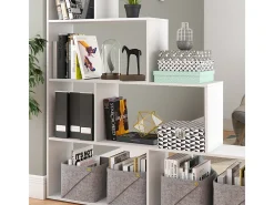 Prateleira de escada branco 163x29x155