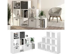 Prateleira de escada branco 142.4x29x107.8