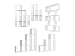 Prateleira de escada branco 103.5x29x144 aramis