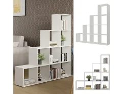 Prateleira de escada branco 138x29x143 aramis