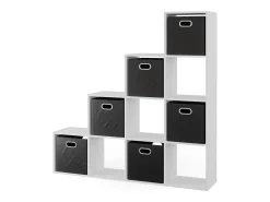 Prateleira de escada branco 142.5x29x140