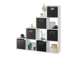 Prateleira de escada branco 142.5x29x140