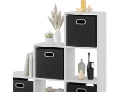 Prateleira de escada branco 107.2x29x107.8