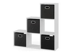 Prateleira de escada branco 107.2x29x107.8