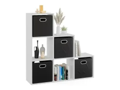 Prateleira de escada branco 107.2x29x107.8