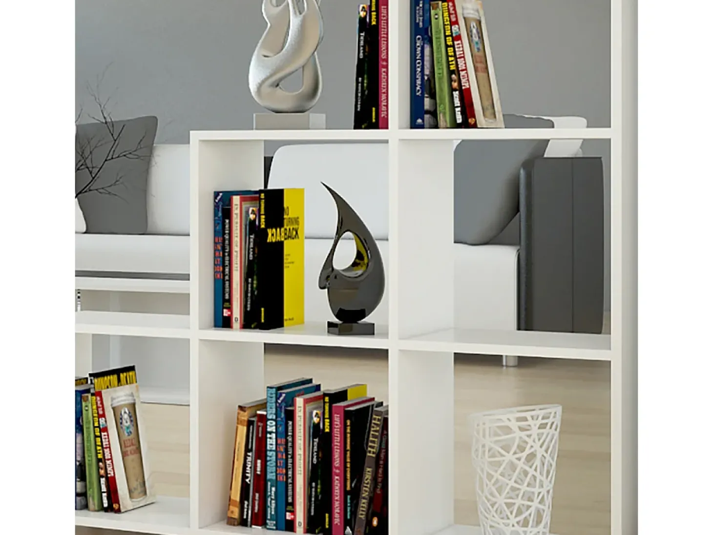 Prateleira de escada branco 107.2x29x107.8