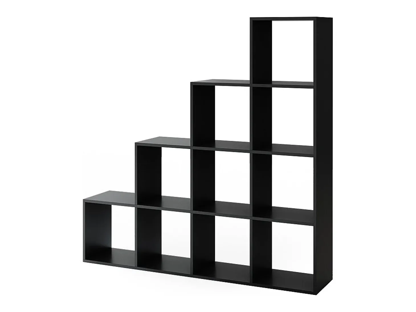 Prateleira de escada preto 142.5x29x140