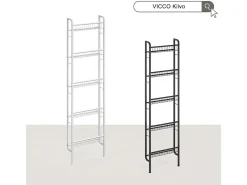 Prateleira de escada preto 44.5x11x160 klivo