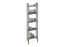 Prateleira de escada preto 44.5x11x160 klivo