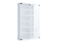 Prateleira de mídia de CD / DVD Tilano Branco A. 92 x L. 60 x P. 18 cm