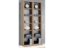 Prateleira de mídia de CD / DVD Milano Carvalho Sonoma (Sägerau) A. 92 x L. 42 x P. 20 cm