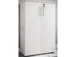 Prateleira de mídia de CD / DVD Engalo Branco A. 93 x L. 60 x P. 31 cm