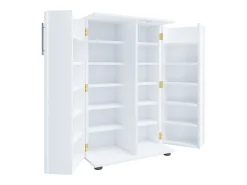 Prateleira de mídia de CD / DVD Engalo Branco A. 93 x L. 60 x P. 31 cm