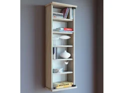 Prateleira de mídia de CD / DVD Lona Sonoma Oak A. 92 x L. 31 x P. 18 cm
