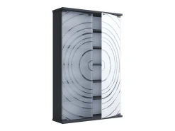 Prateleira de mídia de CD / DVD Tilano Antracite A. 92 x L. 60 x P. 18 cm