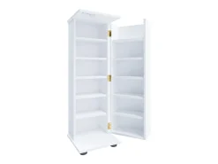 Prateleira de mídia de CD / DVD Engalo Branco A. 93 x L. 31 x P. 31 cm