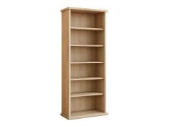Prateleira de mídia de CD / DVD Vetro Sonoma Oak A. 92 x L. 31 x P. 18 cm