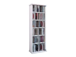 Prateleira de mídia de CD / DVD Vetro Branco A. 92 x L. 31 x P. 18 cm