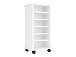 Prateleira de mídia de CD / DVD Valenza Branco A. 98 x L. 31 x P. 35 cm