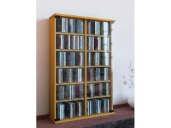 Prateleira de mídia de CD / DVD Roma Livro A. 92 x L. 60 x P. 18 cm