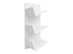 Prateleira de mídia de CD / DVD Lona Branco A. 106 x L. 33 x P. 26 cm