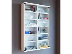 Prateleira de mídia de CD / DVD Lona Branco A. 92 x L. 60 x P. 18 cm