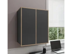 Prateleira de parede antracite 63x40x75 tetrix