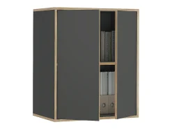 Prateleira de parede antracite 63x40x75 tetrix