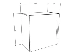 Prateleira de parede Arila Branco A. 50 x L. 50 x P. 30 cm
