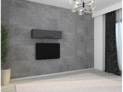 Prateleira de parede Arila Antracite A. 30 x L. 115 x P. 30 cm