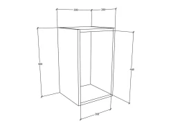 Prateleira de parede Arila Branco A. 30 x L. 50 x P. 28 cm