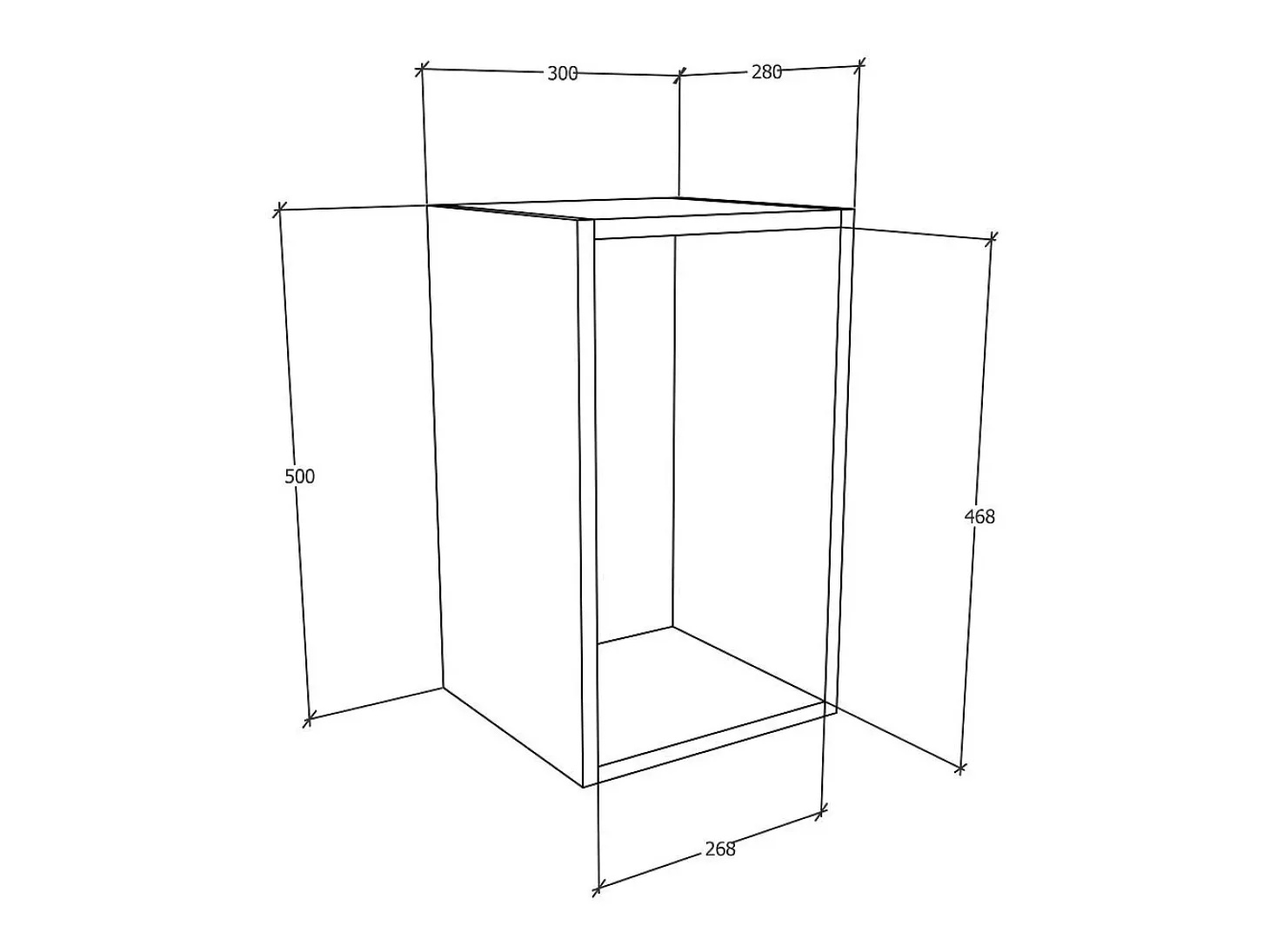 Prateleira de parede Arila Branco A. 30 x L. 50 x P. 28 cm