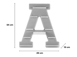 Prateleira de parede BOARTI Buchstabe Branco A. 54 x L. 49 x P. 19 cm