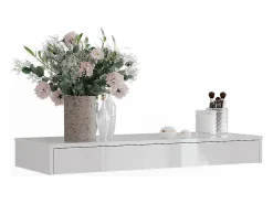 Prateleira de parede branco alto brilho 100x40.1x12 sherry