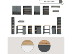 Prateleira de parede branco/artesanal 93.4x20x20 viktor