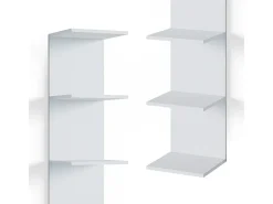 Prateleira de parede branco 30x28x190 paolo