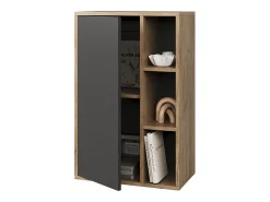 Prateleira de parede carvalho goldkraft/antracite 50.1x28.3x78.4 berno