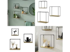 Prateleira de parede carvalho goldkraft 32x12x32 hilde