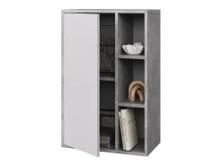 Prateleira de parede concreto/branco 50.1x28.3x78.4 berno