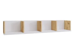 Prateleira de parede Honsa Branco/carvalho de mel A. 15 x L. 97 x P. 17 cm