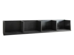 Prateleira de parede Honsa Preto A. 15 x L. 97 x P. 17 cm