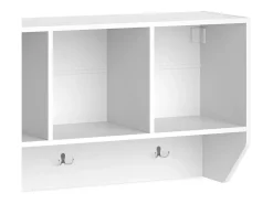 Prateleira de parede para o quarto das crianças branco 107.2x31x56 luigi