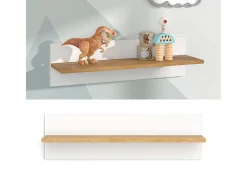 Prateleira de parede para o quarto das crianças branco 70x18.4x20 malia
