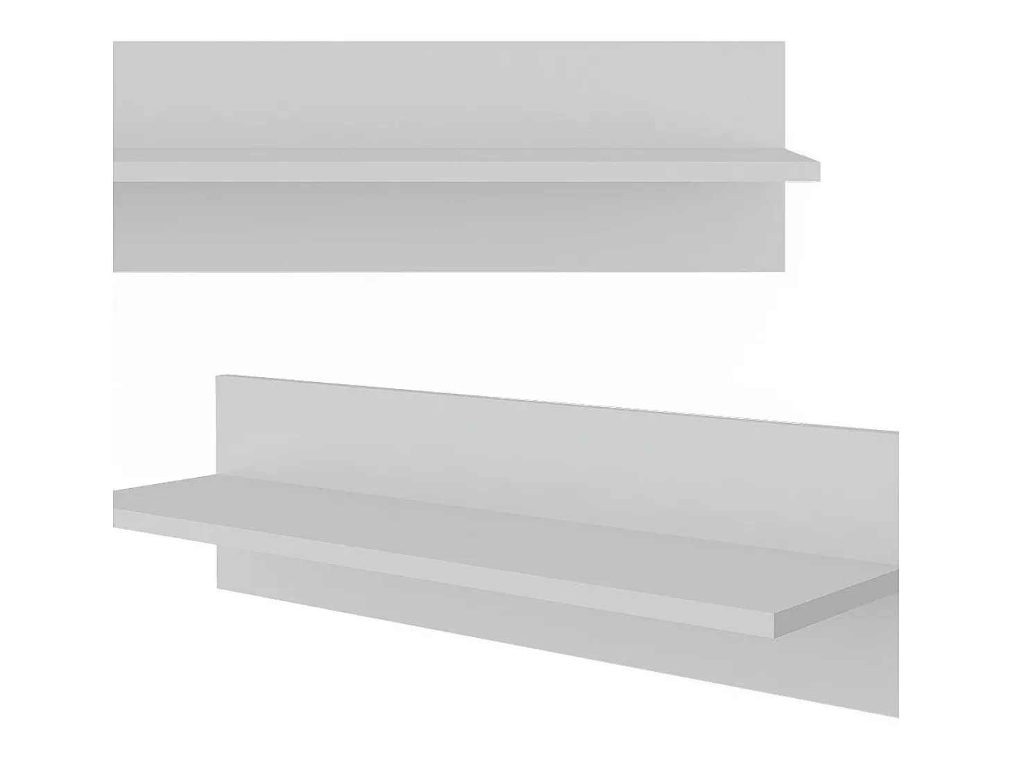 Prateleira de parede para o quarto das crianças branco 70x20x20 ajaton