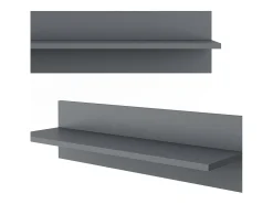 Prateleira de parede para o quarto das crianças cinza 70x20x20 ajaton